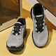 
[Same model of Angjia] Carbon board running shoes shock-absorbing men's trendy breathable mesh lightweight outdoor anti-odor sneakers dark gray-black-Shuai Le 9912 41