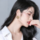Qlady gold multi-layer earrings for women light luxury niche high-end silver needle earrings for women 2025 new light luxury earrings earrings
