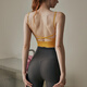 Duofanlian Sports Bra Women's Outerwear Running Top Fitness Vest Pilates Training Back Beautiful Yoga Wear Bra Honey Yellow Beautiful Back Model M