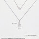 Laofu gold platinum hollow adjustment single-minded preference heart-shaped love set chain about 3.73g