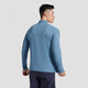 SOSOLEMON autumn and winter running sweatshirt half-zip cycling fitness running tennis moisture-wicking sports long-sleeved quick-drying t-shirt fog blue L