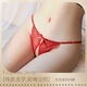 Large size sexy underwear, sexy lace women's fun underwear, butterfly crotch crotch T-pants thong free of charge, wine red XXL130155Jin Jin is equal to 0.5 kg