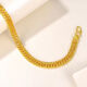 
KZD Old Phoenix 9999 Soft Gold Real Gold Bracelet Men and Women Fashion Solid Gold Horse Whip Boss Chain Wide Face Gift Gold 9 Boss Bracelet 18 grams Original price 13,968 yuan