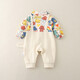 Yuanyuanmimi baby clothes, autumn jumpsuits, new Korean-style Western-style baby boy and girl cartoon outing clothes, apricot color 73cm