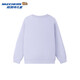 Skechers Skechers children's velvet autumn fashion round neck pullover sweatshirt for boys and girls loose casual top L425K030 velvet/heather purple/00FW 160