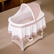 
HAIZIJIA Crib Chaoshan Up and Down Shaker Electric Cradle Bed Automatic Shaker Multifunctional Baby Bed Radish Squat Newborn Coffee Color Plus + Bluetooth APP
