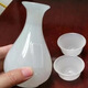 Suzhou suet jade ceramic wine cup household set wine dispenser wine pot palace jade wine cup Chinese small wine set white jade 1 white jade single lotus wine dispenser plus 6 cups 7 pieces