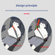 Dispositivo de ajuste y fijación del cinturón de seguridad para niños artefacto portátil anti-estrangulamiento para dormir limitador del asiento trasero infantil 2812 hebilla japonesa de metal clásico rojo - fijación envolvente