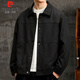 Pierre Cardin jacket men's spring, autumn and winter casual versatile handsome men's Korean style trendy work jacket gray green XL