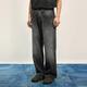 Sketch men's clothing 2025 autumn new product jeans loose trousers straight trousers 9P8E12140 960 denim medium gray L