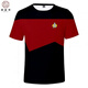 Miao Youke (Miao Youke) Star Trek Sci-Fi T-shirt Small Rocket Prints en couches avec des mâles et des femmes universelles de rue et de style automne Version coréenne Summer JPX1504 XS (70-80) Jin [Jin est égal à 0,5 kg]
