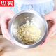 MZXM Japan imported quality 304 stainless steel masher solid garlic masher household old-fashioned grinder masher jar hand grade SUS316-10c straight + spoon