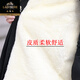 Classic car winter knee-high sheepskin coat original ecological sheepskin one-piece hooded casual party jacket for middle-aged and elderly people black 2XL 140-160Jin Jin equals 0.5 kg