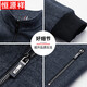 Hengyuanxiang jacket men's autumn and winter new middle-aged dad's clothing warm thick stand-up collar cotton jacket gray XL