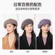 Hengyuanxiang beret women's autumn and winter new retro octagonal hat versatile fashion temperament painter hat birthday gift dark coffee one size