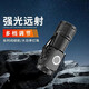 LED strong light flashlight zoom long-range ultra-high endurance outdoor multi-function searchlight outdoor emergency long-range strong light flashlight 400 mAh ABS explosive model