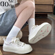 Jinghua Autumn Canvas Shoes for Women 2025 Nuevos zapatos blancos bordados para el petróleo espesas zapatos de tablero de planta gruesas