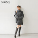 SNIDEL2025 new autumn and winter simple and versatile solid color turtleneck sleeveless knitted dress SWNO254190 off-white one size (F)