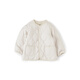 无印良品（MUJI）婴童水洗不易沾水绗缝夹克儿童外套男童女童25年秋冬童装 象牙色 100 /56A