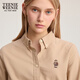 Teenie Weenie Bear Women's Shirt 2025 Autumn New Daily Commuter Loose Comfortable Long Sleeve Top Khaki M
