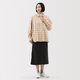 Chaqueta de la camisa de franela de las mujeres Muji chaqueta para mujeres 25 años Otoño Nuevo ropa para mujeres BC2POA5A CHECK SARTIR DARK S (155/80A)