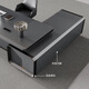 Technological boss desk, office desk, high-end president desk, simple and modern office manager desk, painted desk desk and chairs, 2.4m single cabinet boss desk