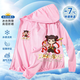 2025 New Summer Sun Protection Clothing Ao Bing Nezha 2: The Devil Boy Naohai Boys and Children Handsome Hooded Skin Clothes Front and Back Printed Pink-218 130