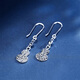 Meluxe gourd earrings Pt950 platinum ear hook platinum earrings for women birthday gift for girlfriend and wife about 1.65g