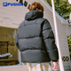 FILA FUSION Fila trendy brand couple style down jacket 2025 winter loose warm hooded jacket