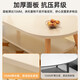 Coffee table for living room, home small apartment table, simple rental house, simple bedroom, creative solid wood table legs, small tea table, double layer 100CM, warm white