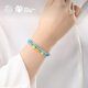Potala Palace turquoise beeswax multi-circle bracelet 925 silver Hetian jade birth year bracelet for men and women as birthday gifts for girlfriends