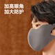 Sun protection and windproof mask made in Tokyo, warm autumn and winter mask, velvet feeling, not stuffy, 3D three-dimensional traceless dark gray