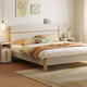 Lin's Home Bedroom Bed 1.5*2.0 Single Bed Modern Simple Small Apartment Full Side Bed Square Man Series RG2A