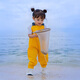 Lingte sea jumpsuit children's water play jumpsuit sand water suit wading suit waders-lemon yellow 26
