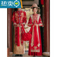 
Shantoulin Village wedding dress phoenix crown phoenix crown phoenix crown phoenix crown phoenix clothing Xiuhe clothes 2025 wedding dress female bride Chinese wedding dress dragon phoenix jacket small high-end phoenix crown phoenix crown S