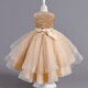 Prinzessin Ye Yus Sommerpinox Puffy Tail Kleid 3-14 Jahre alt modische Laufstegkostüm Champagner Golden A88, durchschnittliche Größe 17081-90jin [Jin ist 0,5 kg]