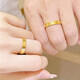 Hundred-year-old ancient craftsmanship gold-plated silver ring light luxury style ring ancient method plain ring gold-plated silver-plated men and women's ring Hong Kong code No. 17, exquisite thickening and widening