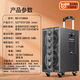 Bader H1886A outdoor karaoke audio professional Internet celebrity live broadcast sound card outdoor portable mobile trolley Bluetooth speaker equipment singing instrument playing square dance high power H1886A dual microphone + 21-inch karaoke machine
