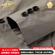 MHEF Light Luxury Herrenjacke Frühling und Herbst Dünne atmungsaktive, ungezwungene Single -Top -Männer -Vater -Anzug Trendy Feste Farben -Revers -Jacke schwarz [Theke bevorzugt] m