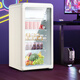 SAST ice bar refrigerator European style constant temperature wine cabinet office hotel home refrigerator mini small single door gaming tea preservation cabinet display sample beverage medicine cabinet 150 liters first-class energy efficiency + refrigeration + micro-freezing + light retro white