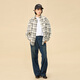 Northern Deer 100% Cotton Fashion Plaid Shirt New Long Sleeve Casual Jacket Top Women SQ251117