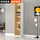 Yunxi home wine cabinet living room wine cabinet household floor-standing sideboard storage cabinet display cabinet simple with tempered glass door wine cabinet light luxury white single door 40*40*200 with light without wine compartment