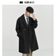 Earl Dowl [Heat/Anti-wrinkle] Commuter Wind Coat Men's Mid-Length Double Breasted Coat Jacket Men's 2025 Fall New Tuscany [II Generation Upgrade-Heat/Anti-Wrinkle] L (175)