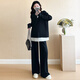 Suit de maternité Geman Suit d'automne 2025 grande taille usure de mode haut de gamme haut de gamme et pantalon printemps et automne en deux pièces Suit gris xxl (recommandé 140-170jin [Jin est égal à 0,5 kg]))