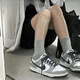 Nike Nike Dunk Low Women's Grey White White Retro Sports y Casual Top Shoes Dd- Grey Grey DD1503-117 38.5