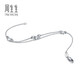 Chow Sang Sang (CHOW SANG SANG) platinum bracelet Pt950 butterfly bracelet platinum bracelet for women 46366B 17 cm