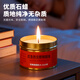 Lesanhao Candle Emergency Disaster Prevention Power Outage Lighting Candle Light Waterproof Windproof Smokeless Candle Warming Easy Storage Metal Iron Box 80g 2 Pack