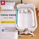 
Good kid (GB) crib movable cradle bed portable foldable multi-function bb bed newborn baby bed splicing large bed high carbon steel-basic style Tuya-[no mattress]