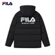 FILA official couple down jacket 2025 winter fashionable casual hooded top warm jacket for men and women