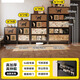Mercerta Steel Shoe Cabinet Домохозяйственное вход вход вход Стена средневекового шкафа для хранения в интегральный шкаф для обувной стойки [Дополнительная утолщенная стальная дверная панель] Ретро -плед 1000x1695x350mm